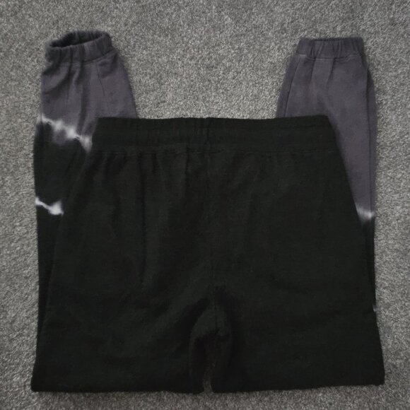 BEBE SPORT dark gray SWEATPANTS tie-dye WHITE light gray POCKETS - Picture 9 of 11